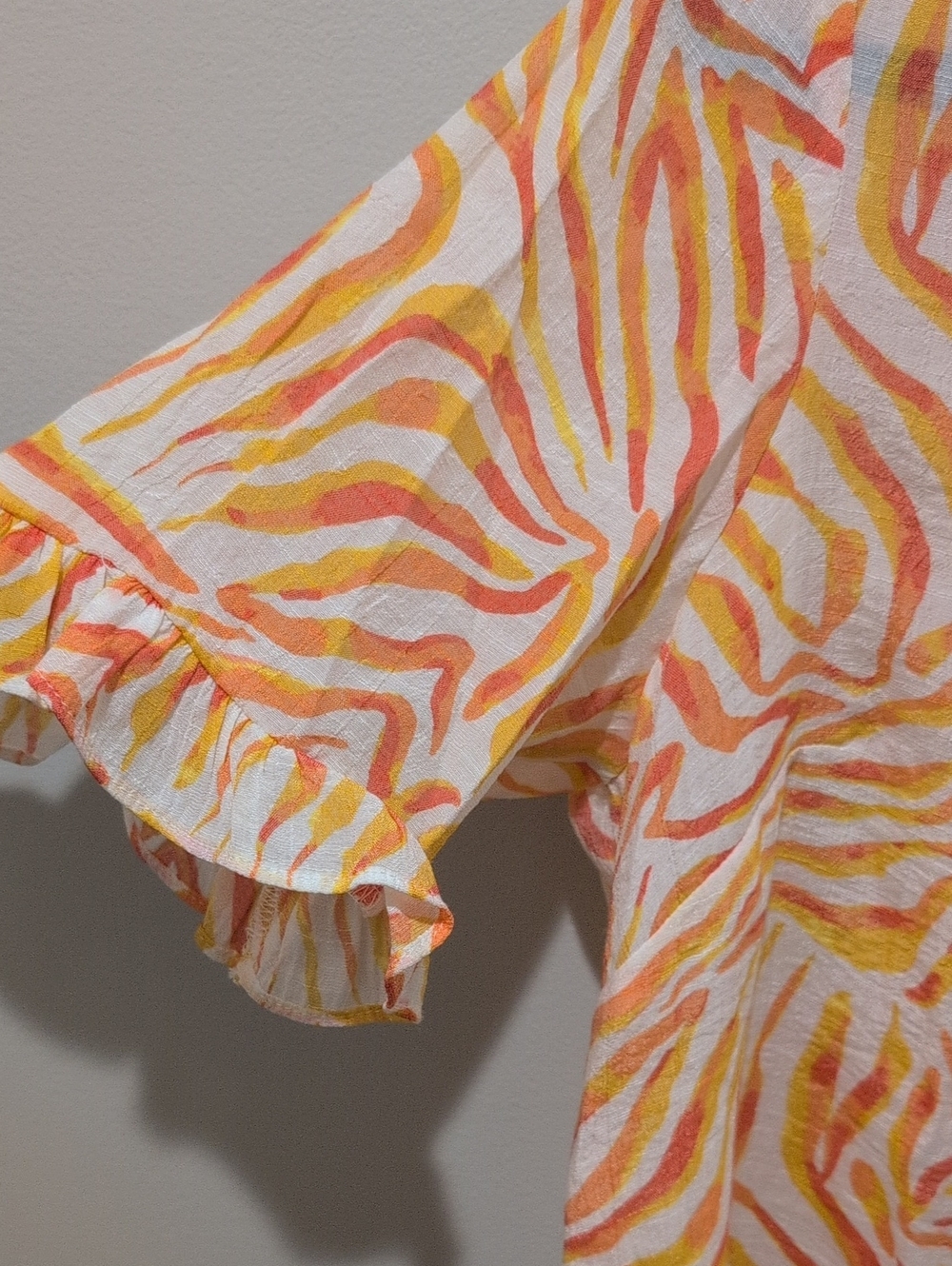 Nanette Lepore Printed Button-Front Blouse - Picture 3 of 4